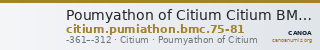Poumyathon of Citium Citium BMC Citium 75-81 — CANOA