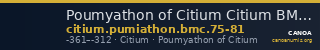 Poumyathon of Citium Citium BMC Citium 75-81 — CANOA