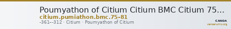 Poumyathon of Citium Citium BMC Citium 75-81 — CANOA