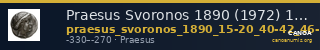 Praesus Svoronos 1890 (1972) 15-20, 40-42, 46-48 — CANOA