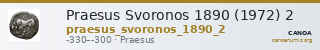 Praesus Svoronos 1890 (1972) 2 — CANOA
