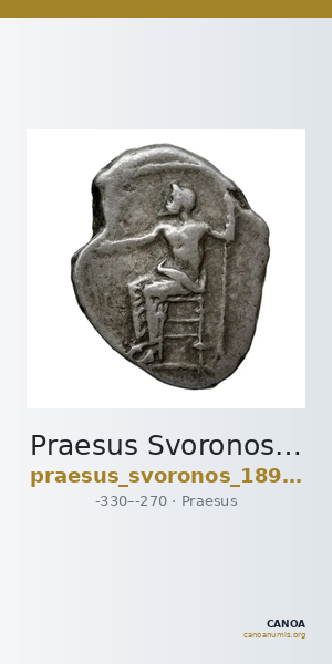 Praesus Svoronos 1890 (1972) 21_28 — CANOA