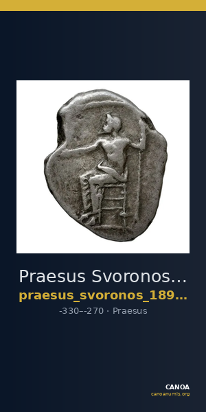 Praesus Svoronos 1890 (1972) 21_28 — CANOA