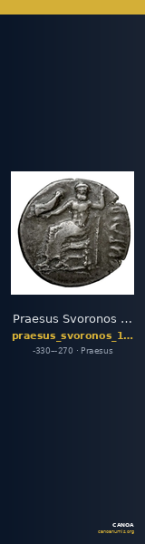 Praesus Svoronos 1890 (1972) 22-24 — CANOA