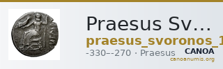 Praesus Svoronos 1890 (1972) 22-24 — CANOA