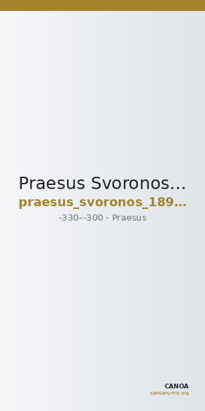 Praesus Svoronos 1890 (1972) 3 — CANOA