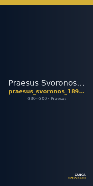 Praesus Svoronos 1890 (1972) 3 — CANOA