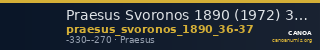 Praesus Svoronos 1890 (1972) 36-37 — CANOA