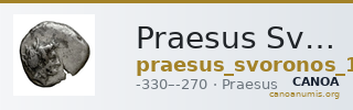 Praesus Svoronos 1890 (1972) 43-45 — CANOA