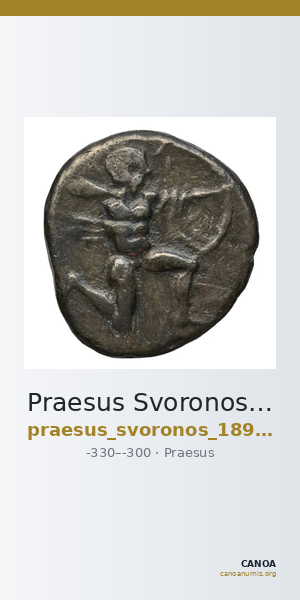 Praesus Svoronos 1890 (1972) 5-12 — CANOA