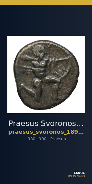 Praesus Svoronos 1890 (1972) 5-12 — CANOA