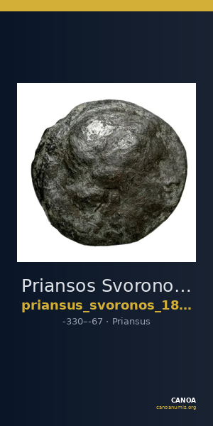 Priansos Svoronos 1890 (1972) 23-25 — CANOA