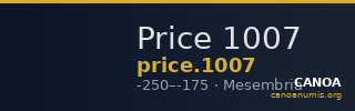 Price 1007 — CANOA
