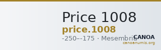 Price 1008 — CANOA