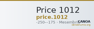 Price 1012 — CANOA