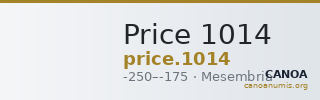 Price 1014 — CANOA