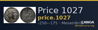 Price 1027 — CANOA