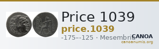 Price 1039 — CANOA