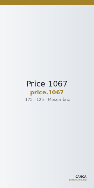 Price 1067 — CANOA