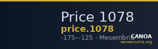 Price 1078 — CANOA