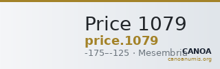 Price 1079 — CANOA