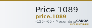 Price 1089 — CANOA