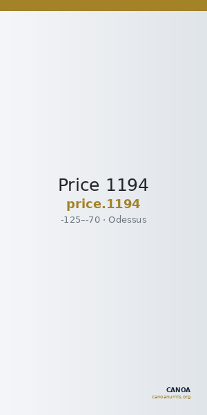 Price 1194 — CANOA