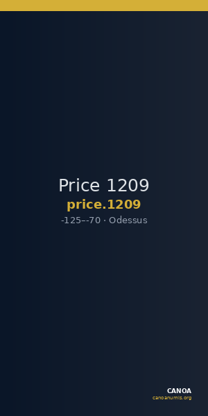 Price 1209 — CANOA