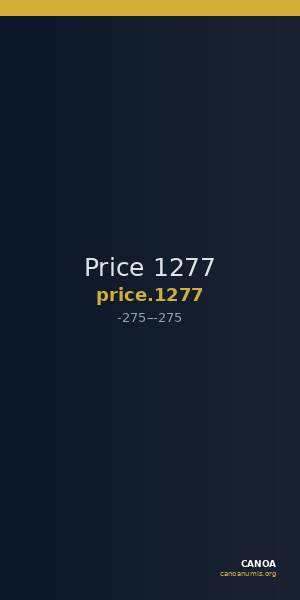 Price 1277 — CANOA