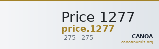 Price 1277 — CANOA