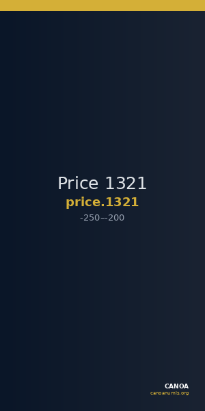 Price 1321 — CANOA