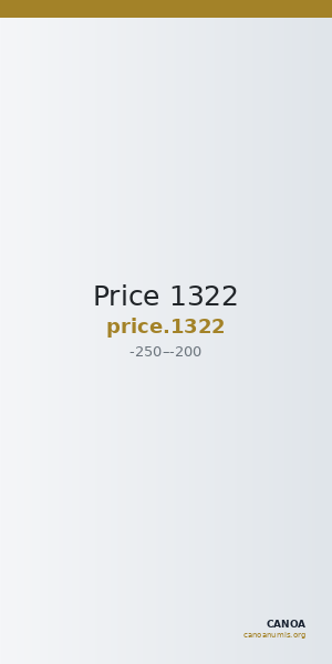 Price 1322 — CANOA