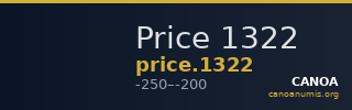 Price 1322 — CANOA