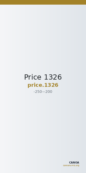 Price 1326 — CANOA