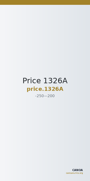 Price 1326A — CANOA
