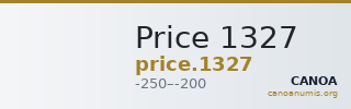 Price 1327 — CANOA