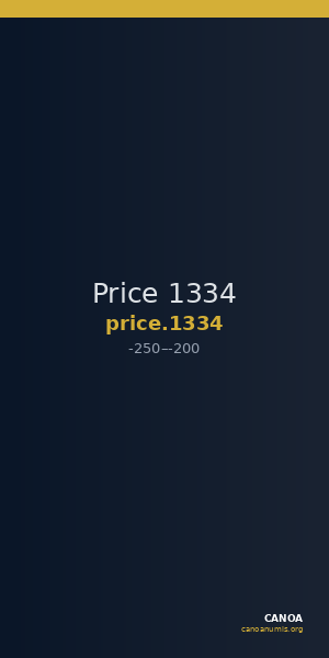 Price 1334 — CANOA