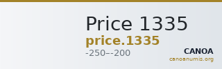Price 1335 — CANOA