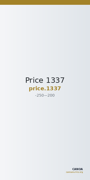 Price 1337 — CANOA