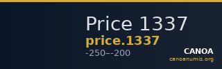 Price 1337 — CANOA