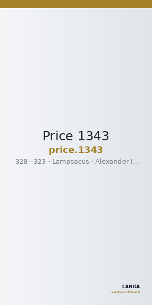 Price 1343 — CANOA