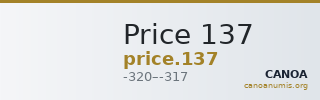 Price 137 — CANOA