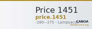 Price 1451 — CANOA