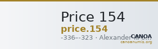 Price 154 — CANOA