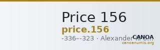 Price 156 — CANOA