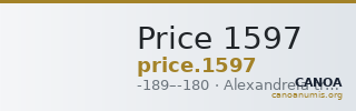 Price 1597 — CANOA