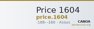 Price 1604 — CANOA