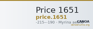 Price 1651 — CANOA
