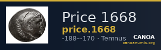 Price 1668 — CANOA
