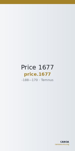 Price 1677 — CANOA
